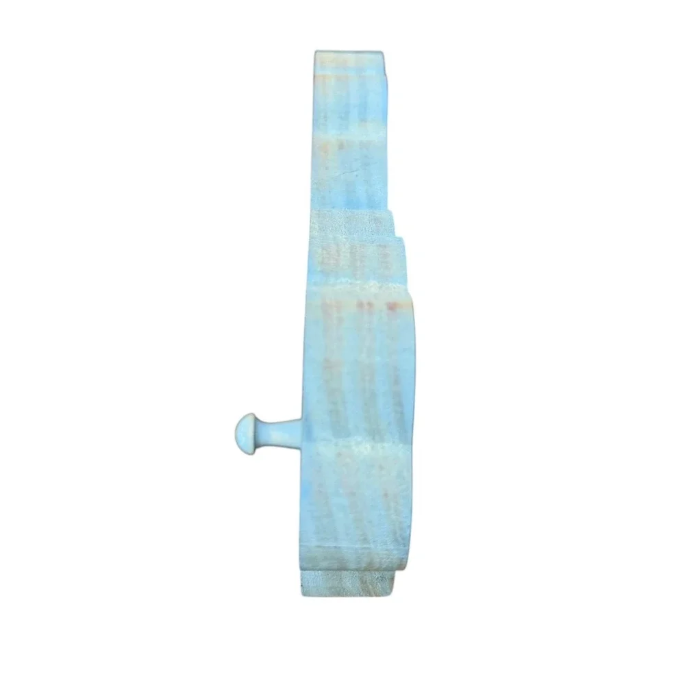 Love is Home Grown Wooden Wall Plaque Single Peg Hook Blue Pink Cottagecore